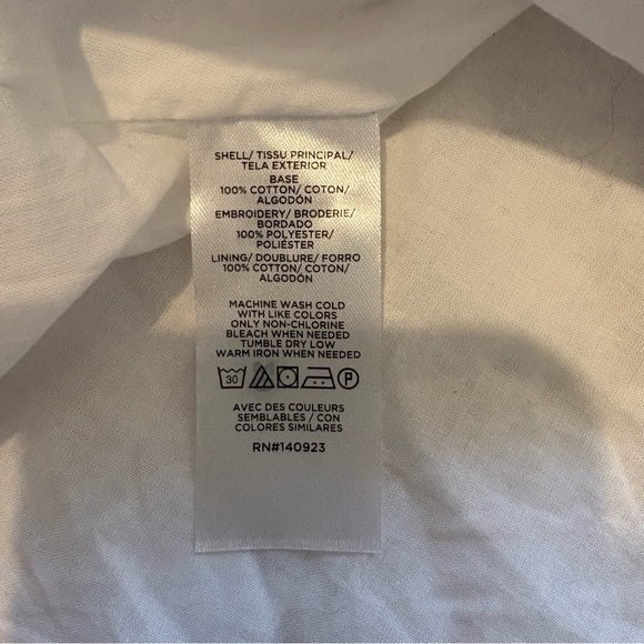 NWT, Loft White Embroidered Halter Swing Dress, Sz M - Picture 13 of 16